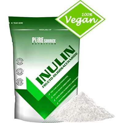 Image of Inulin Powder 250g High Grade Prebiotic Soluble Fibre Unflavoured Made in EU from Natural Chicory Root Fructo OligoSaccharide FOC by Pure Source Nutrition