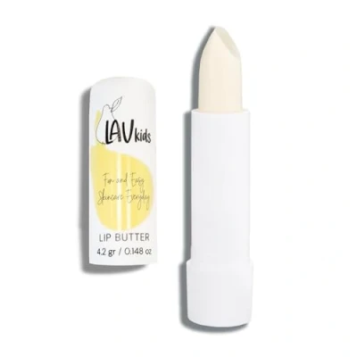 Image of Lav Kids Nourishing Lip Butter gently scented Natural Child Balm Ultra moisturising for Sensitive Skin Paediatrician Tested &amp; Approved Intensive treatment 4.2g