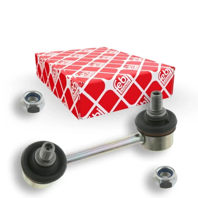 Image of 4884021010 Anti roll bar link FEBI BILSTEIN 27331 Rear Axle Left 100mm M10 x 1,25 BMTS Turbo NEW with nuts Steel TOYOTA: Avensis II Hatchback