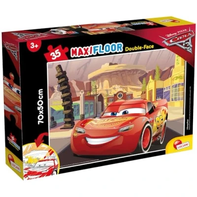 Image of Liscianigiochi 60665 Puzzle DF SUPERMAXI 35 Cars 3 GO, Multi Colour, One Size