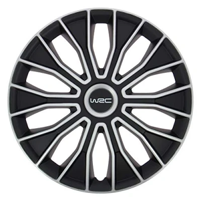 Image of WRC Box of 4 Wheel Trims. 16&quot; N5 Black/Silver 007470