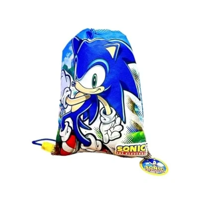 Image of Official Licensed Exclusive Sonic The Hedgehog Drawstring Gym Kit Bag