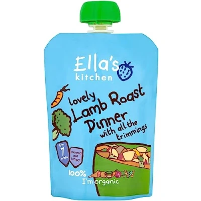 Image of Ella&#039;s Kitchen Organic Lamb Roast Dinner with Trimmings, 130g