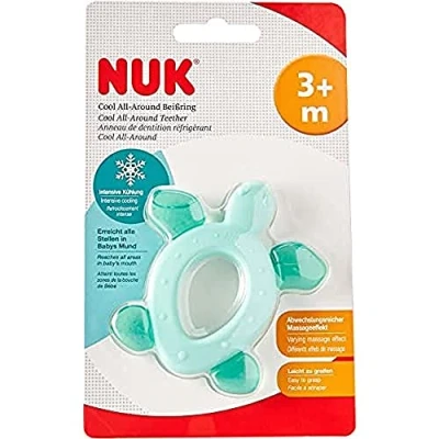 Image of NUK Cool All Around Teether with Cooling Elements 3 Months + 1 Piece, Multi Colour