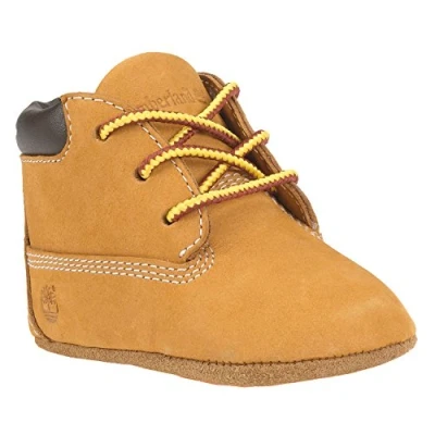 Image of Timberland Crib Bootie with Hat (Infant), Unisex Kids Birth Shoes, Wheat Nubuck, 1.5 Child UK (17 EU)