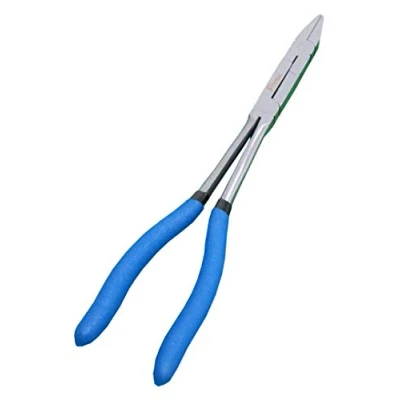 Image of 12 Inch Dual Pivot Pliers, 50Cr V Industrial Quality Precision Tool, Extra Long Reach Compound Action Pliers (Flat Nose)