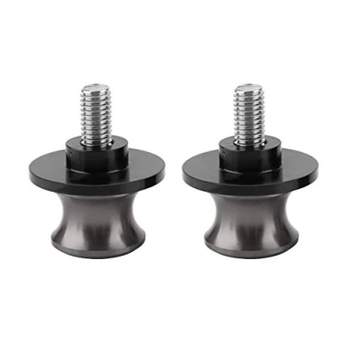 Image of Aramox 2Pcs Motorcycle Swing Arm Spool,CNC Aluminum Alloy Rear Stand Spool Sliders Swingarm Bobbins (Titanium)