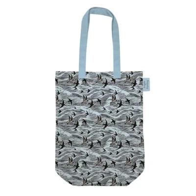 Image of Museums &amp; Galleries Angela Harding Swallows and Sea Organic Cotton Tote Bag
