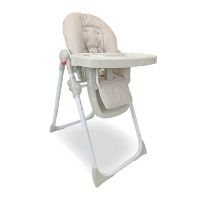Image of My Babiie MBHC8 Premium Highchair Adjustable, 3 Recline Positions, 6 Height Settings, Removable Tray, Padded Seat, Foldable, for Toddler, from Months to Years (15kg) Billie Faiers Oatmeal