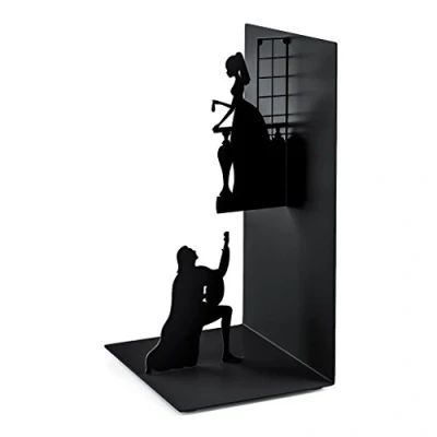 Image of Balvi Romeo &amp; Juliet metal bookend. Inspired by the work of Shakespeare.