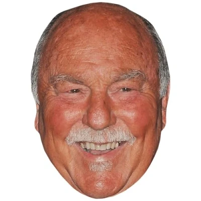 Image of Jimmy Greaves (Smile) Celebrity Mask, Flat Card Face, Fancy Dress Mask