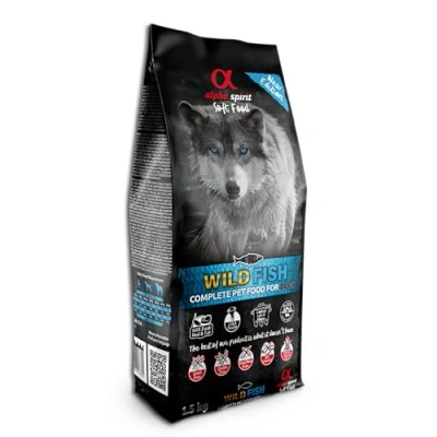 Image of Alpha Spirit Wild Fish Complete Semi Moist Dog Food Multi Protein Gluten Free Grain High Nutritional Values Suitable For All Breeds (1.5kg (Pack of 1))