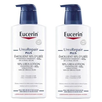 Image of Eucerin UreaRepair Plus 10% Urea Emollient Lotion 2 x 400ml