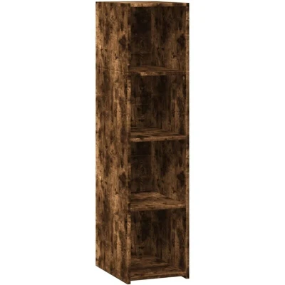 Image of vidaXL Highboard Smoked Oak 30x41x124 cm Engineered Wood