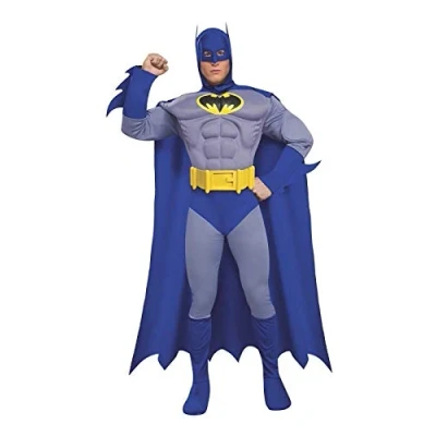 Image of Batman Muscle Chest Deluxe Fancy Dress Costume Adult