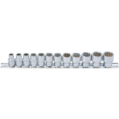 Image of BGS 9105 Socket Set, 12 point 10 mm (3/8&quot;) Drive 8 19 pcs.