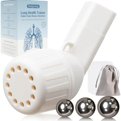Image of Breathing Trainer Adjustable Airflow Resistance, Non Measuring Respiratory Exercise Device, Includes Dual Functionality for General Support