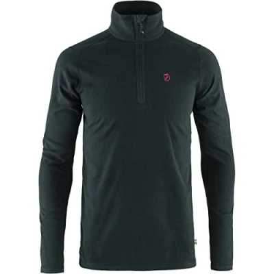 Image of Fjallraven Men&#039;s Pine Half Zip M Sweatshirt, Black, UK