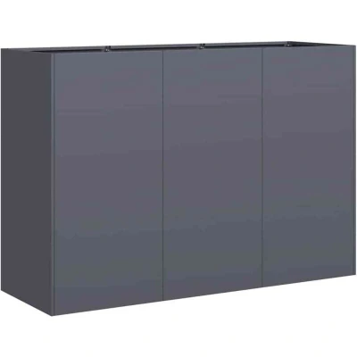 Image of vidaXL Planter Anthracite 120x40x80 cm Cold rolled Steel