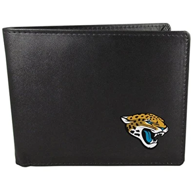Image of Siskiyou Sports NFL Mens Jacksonville Jaguars Bi fold Wallet One Size Black