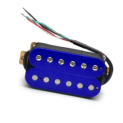 Image of Guitar Pickups Deep Blue Electric Humbucker Pickup Dual Coill Coil Spliting Neck/Bridge (Color : Bridge)