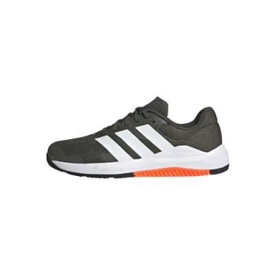 Image of adidas Men&#039;s Dropset Base Training Shoes, Night Cargo/Cloud White/Impact Orange, 13 UK