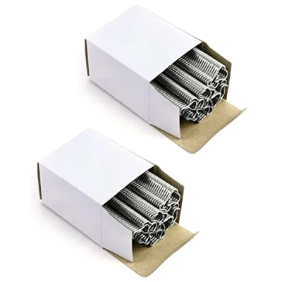 Image of QWORK 1200Pcs Hog Ring, M Clips, Hand Tools for Animal Pet Cages, Fencing