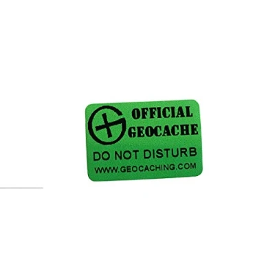 Image of 5 Pack of Micro Small Geocache Label Sticker for Geocaching Weather Proof FIVE (30mm x 20mm)