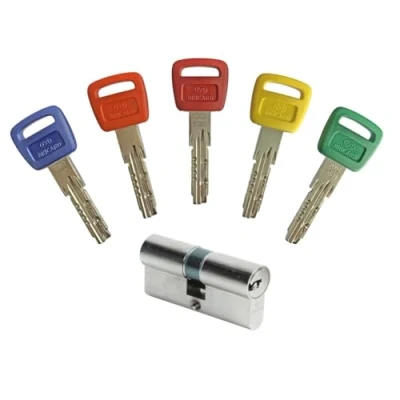 Image of Bricard 16102 Olympia Lock Cylinder, Silver, 35+35