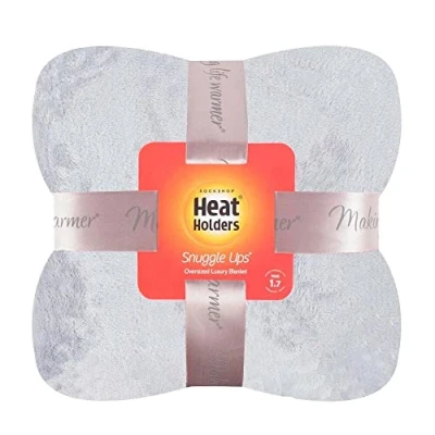 Image of 1 Pack Ice Grey Snuggle Up Thermal Blanket In Unisex One Size Heat Holders