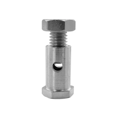 Image of ADJUSTABLE CABLE LOCK BARREL CLAMP THROTTLE 6.8MM 13.5MM GUIDE HANGER END STOP VINTAGE MOPED ROLLER SCOOTER MOTORBIKE BRAKE ACCELERATOR GAS