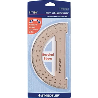 Image of STAEDTLER(R Semicircular 6in. Protractor, Clear