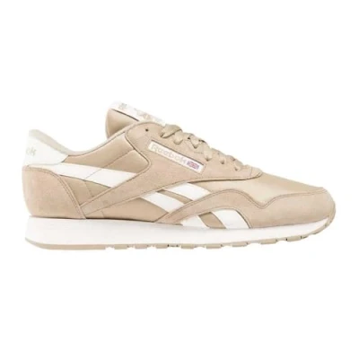 Image of Reebok Classic Trainers, Size: 5, mushroom chalk Leather and textile