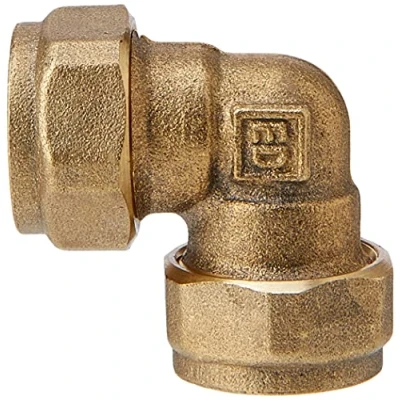 Image of Plumb Pak PF03 5AMZ Compression Elbow 15mm Pack of 5