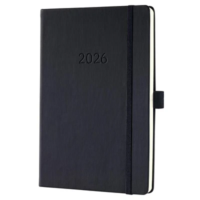 Image of Sigel Conceptum Diary 2026 A5 Week to View Black C2612