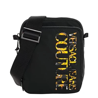 Image of VERSACE JEANS COUTURE men crossbody bags black