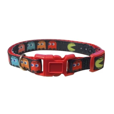 Image of Spoilt Rotten Pets Retro Gamer Cat Collar UK Made Bell &amp; Safety Buckle