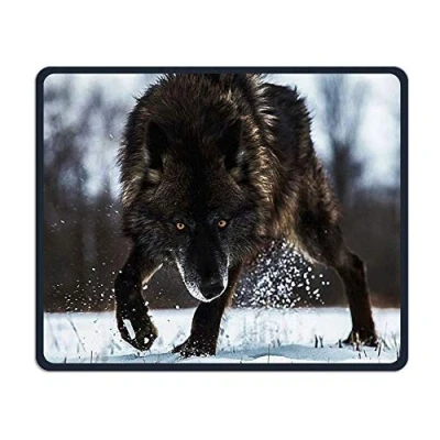 Image of Yanteng Mouse Pad Snow Wild Wolf Customized Rectangle Non Slip Rubber Keyboard Mousemat Gaming
