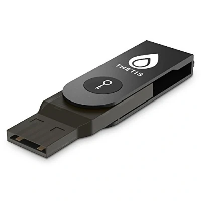 Image of Thetis FIDO2 U2F Security Key Two Factor Authenticator for Extra Protection in Windows/Linux/Mac OS, USB Fido Protect Your Online Accounts with More Than a Password (USB A)