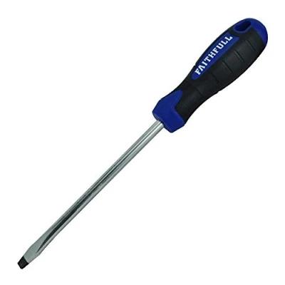 Image of Faithfull FAISDF125 Soft Grip Screwdriver Flared 6.5mm x 125mm