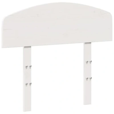 Image of vidaXL Solid Pine Wood Headboard White 75cm for Bed Frames Sturdy Back Support Easy Assembly Bedroom Accessory