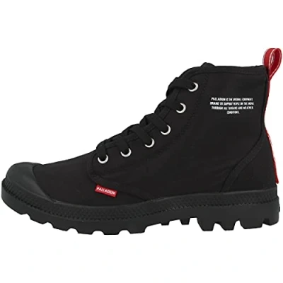 Image of Palladium Unisex Adults’ Pampa Dare Hi Top Trainers, Black (Black 315), 9.5 UK