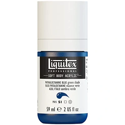 Image of Liquitex Acrylic Paint, Phthalo Blue (Green Tone), 59 ml (Pack of 1)