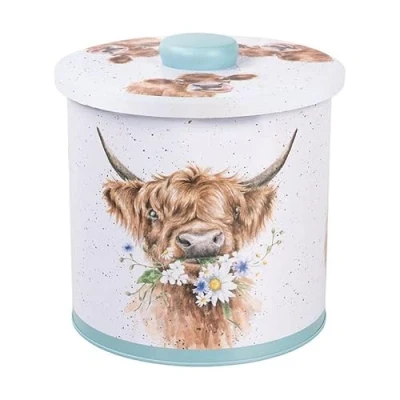 Image of Wrendale Designs by Hannah Dale The Country Set Biscuit Barrel 160mm x 155mm