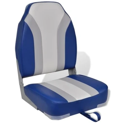 Image of vidaXL Folding Boat Chairs Set of 2 High Back