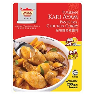 Image of Tean&#039;s Gourmet Chicken Curry Paste, 200 g