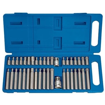 Image of Draper TX STAR� Hex. &amp; Spline Mechanic&#039;s Bit Set, 3/8, 1/2&quot; Sq. Dr. (40 Piece)