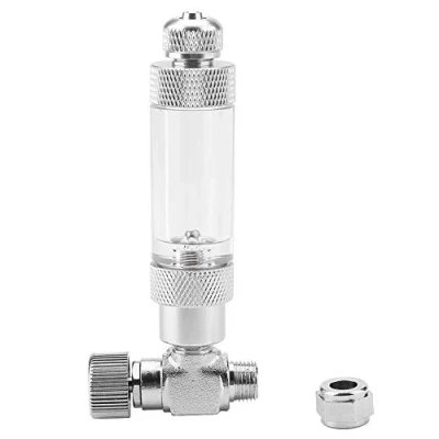 Image of Pssopp Fish Tank CO2 Needle Check Valve Stainless Steel Aquarium System Regulator Bubble Counter DIY Generator Valve(03#)