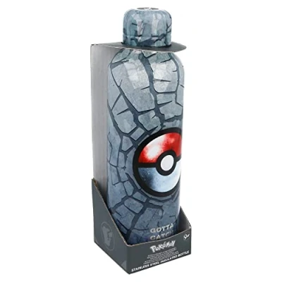 Image of Stor Pokemon 515ml Insulated Thermal Bottle for Hot Drinks, Cold School, Work, Young Adults, Made from Stainless Steel (Multi)