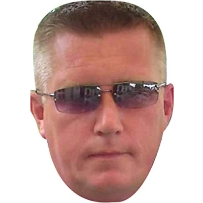 Image of FoxyPrinting Ronnie Pickering Tv Stars 2018 Celebrity Cardboard Party Face Mask Fancy Dress